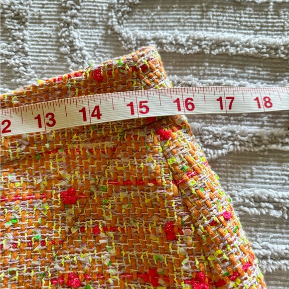 Kate spade tweed Pamela neon skirt 8 - Picture 5 of 12